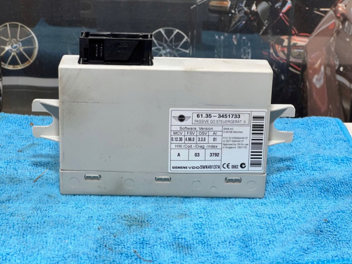 фото №2, Mini cooper r55 r56 r57 r58 r59 r60 r61 модуль блок керування  passive go 3451733