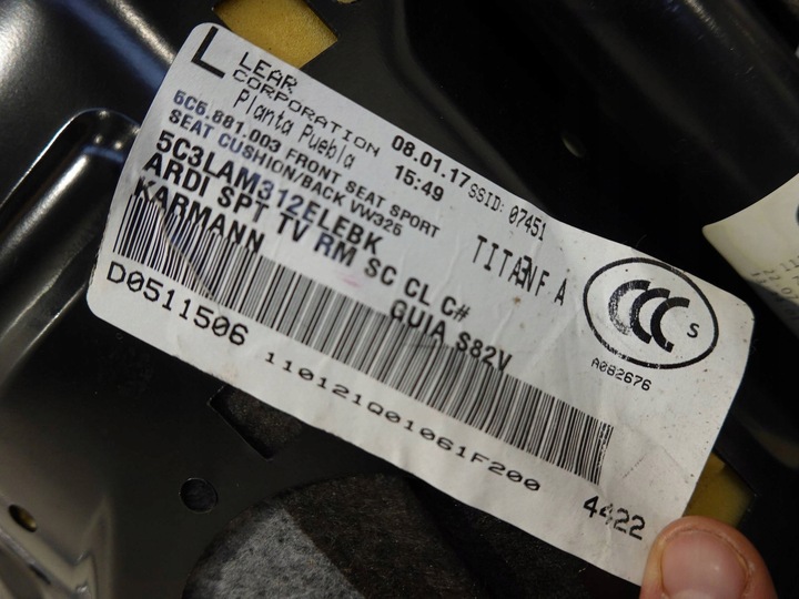 фото №9, Vw beetle 5c3 cabrio karmann сидіння сидіння диван шкіра + алькантара комплект