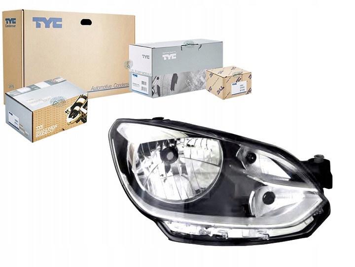 фото №3, Фара лампа правый vw up vw120 12-16 tyc