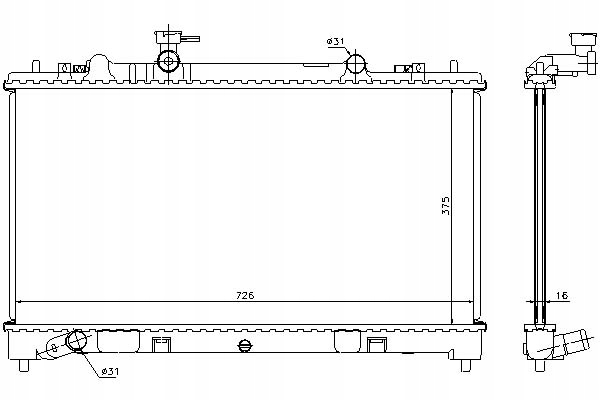 фото №16, Радиаторов двигателя nissens 68510 rf8g15200