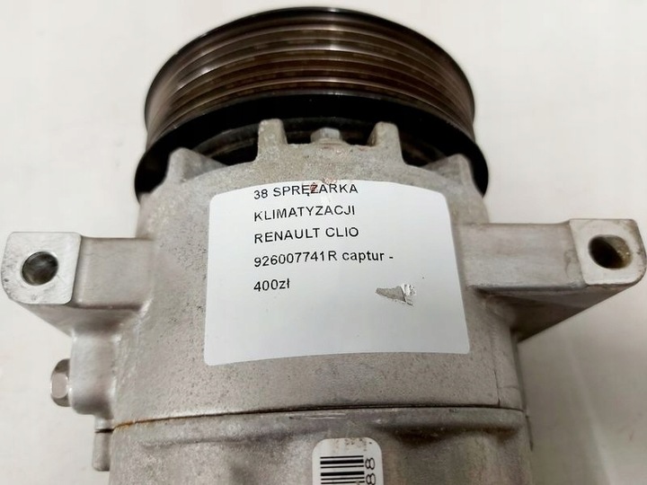 фото №9, Captur 1 i clio 4 iv 0.9 900 tce компрессор кондиционера компрессор климат
