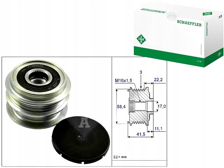 фото №1, Колесо ременное генератора renault clio iii 1,2 16v i