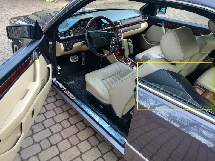 фото №7, Защитные накладки ремней. обивка, боковина do w124 купе, kpl. 494619864, 494619865