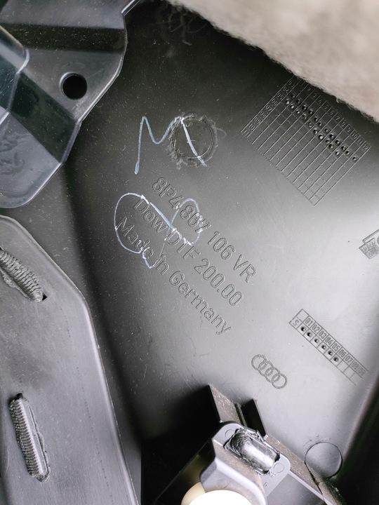 фото №11, Audi a3 8p боковина обивка дверь правые перед 5d 8p4867106