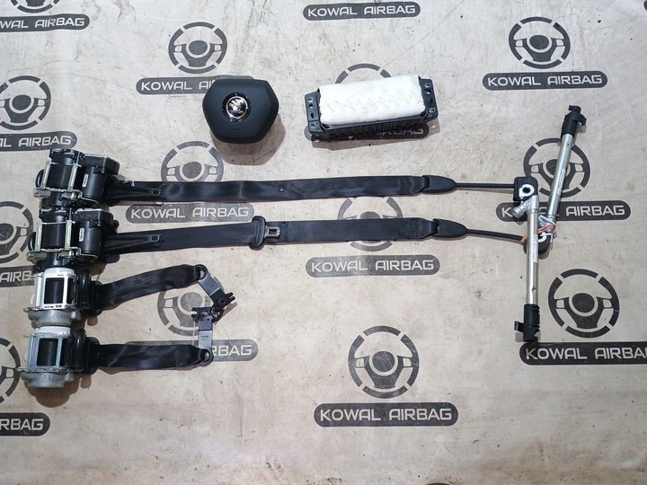 фото №8, Skoda kodiaq 2024 bez head up панель консоль подушка безпеки подушки ремені оригінал