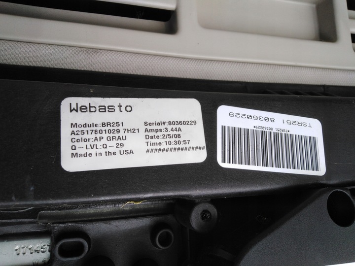 фото №9, Mercedes r клас w251 люк двигунчик 09r eur