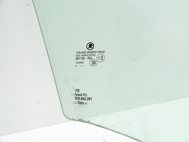 фото №3, Скло двері лівий перед ліва передня skoda superb iii 3v0845201 2016 as2