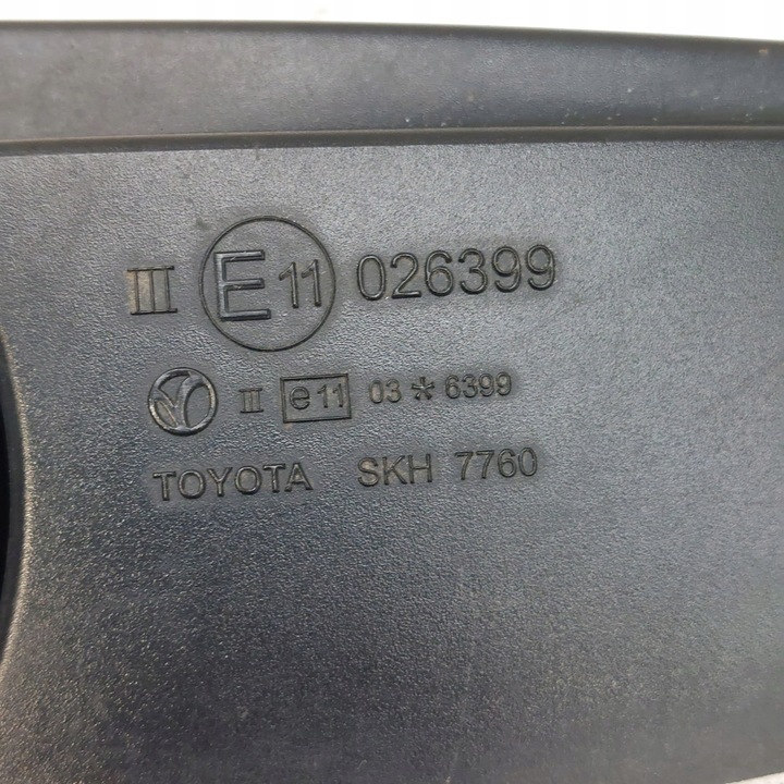 фото №9, Toyota avensis t27 дзеркало праві 9pin 026399 код фарби 1g3