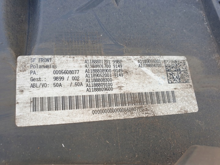 фото №7, Mercedes cla w118 118 бампер переднее перед