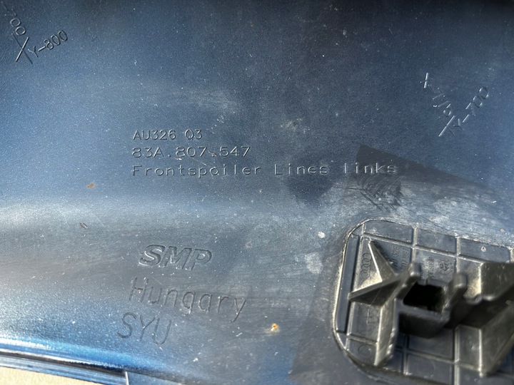 фото №6, Audi q3 83a ліва накладка спойлер бампера перед