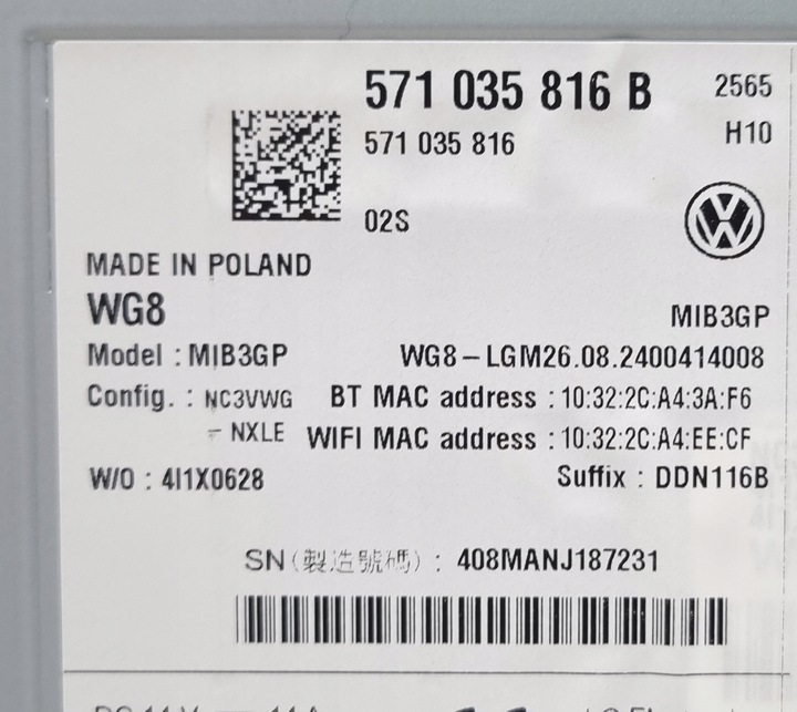 фото №11, Навигация mib3 vw tiguan iii ct1 571 571035816b
