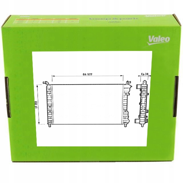 фото №1, Радіаторів двигуна valeo 732006