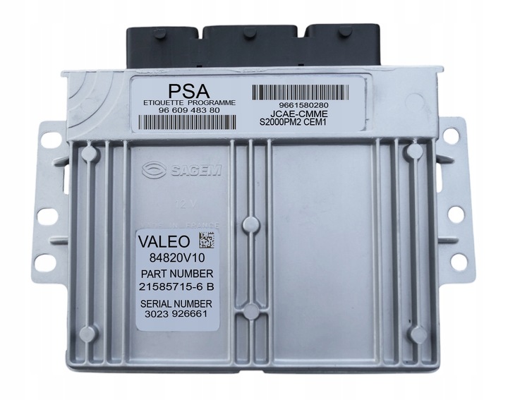 фото №1, Блок керування двигуна citroen c3 9660948380 9661580280 програмування