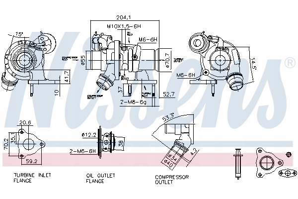 фото №13, Nissens turbo opel 1,6cdti astra j/k insignia b