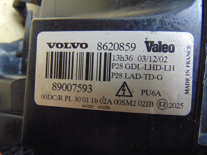 фото №16, Лампа ліва перед ксенон volvo xc90 89007593