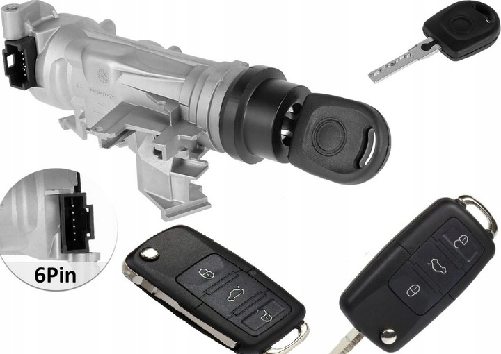 фото №15, Нова комплектна замок запалювання блокування замок запалювання вкладка do замок запалювання seat altea xl