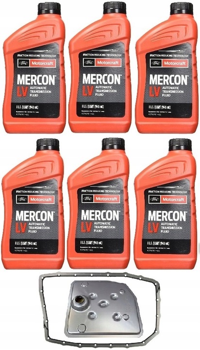 фото №1, Mercon lv 6l+filtr+ прокладка 6r80 mustang lincoln
