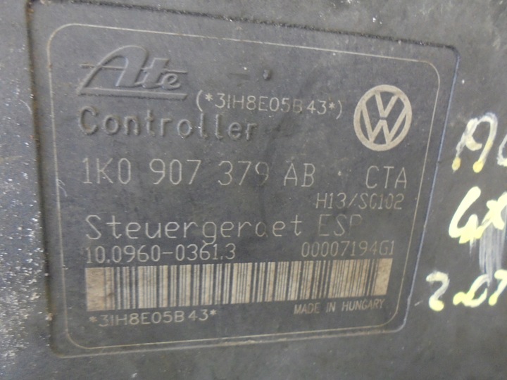 фото №6, Насос abs 1k0907379ab seat altea 2.0 tdi 4x4