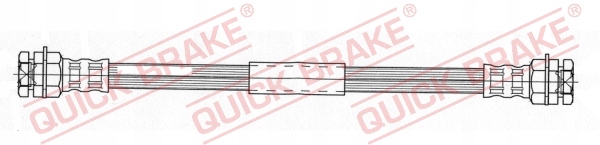 фото №2, Qb шланг тормозной зад chrysler voyager 8 7- /dł