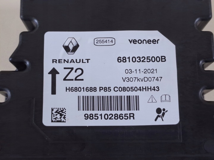 фото №7, Модуль блок управления подушек подушка безопасности dacia logan iii 21r