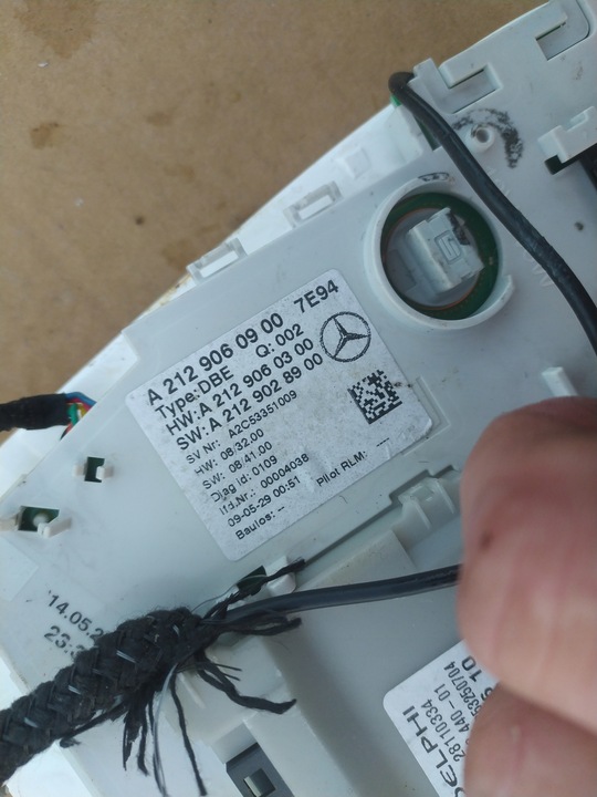 фото №7, Лампа стеля освітлення кабіни mercedes e w212 2009-2016