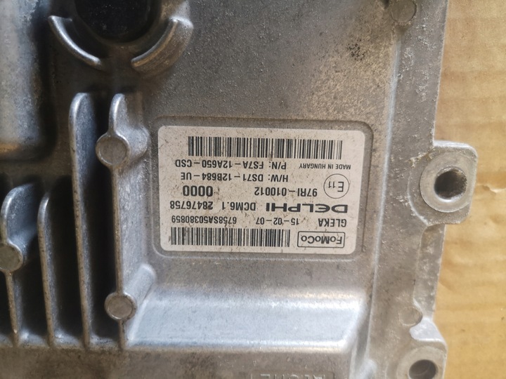 фото №3, Ford mondeo mk5 2.0 tdci компьютер fs7a-12a650-csd