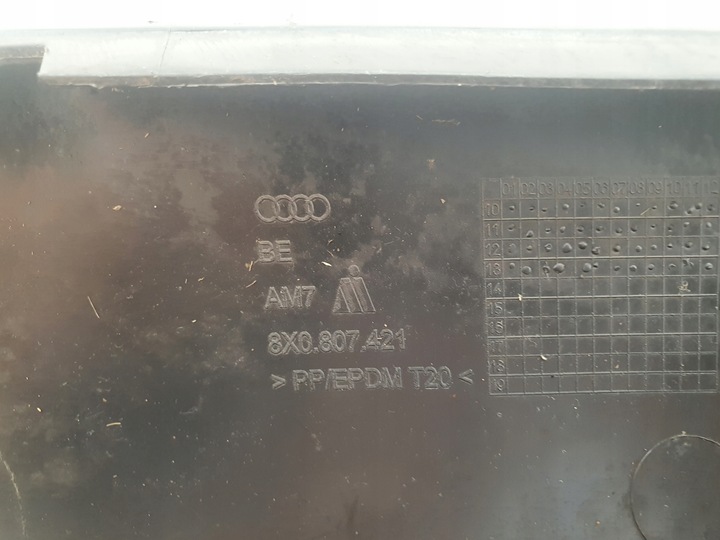 фото №9, Спойлер бампера зад отражатели audi a1 8x0807421