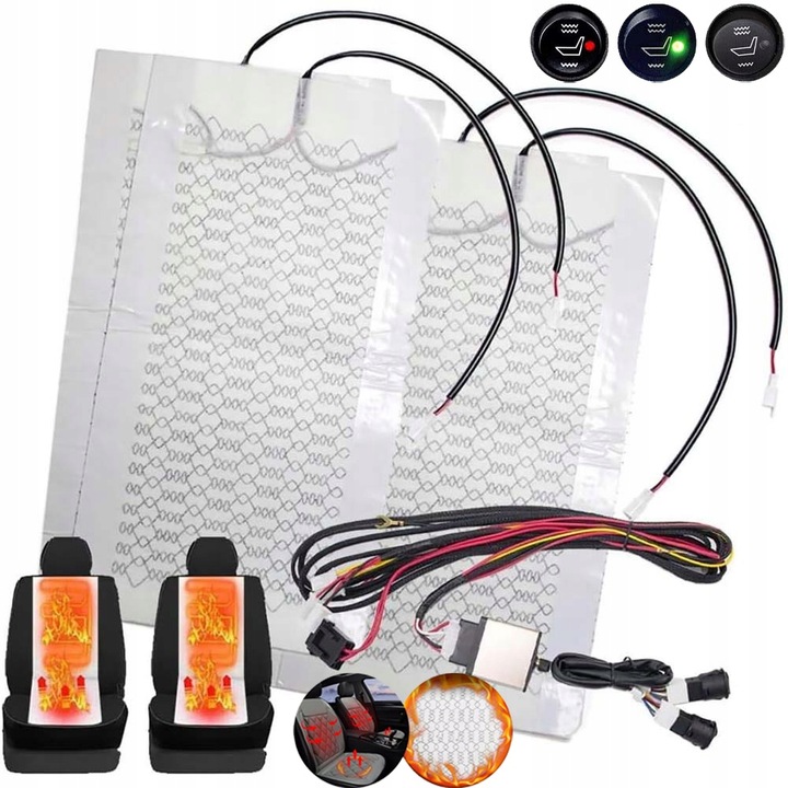 фото №1, Набір комплект mat нагрівальних pod оббивка 2 сидіння регулювання температури