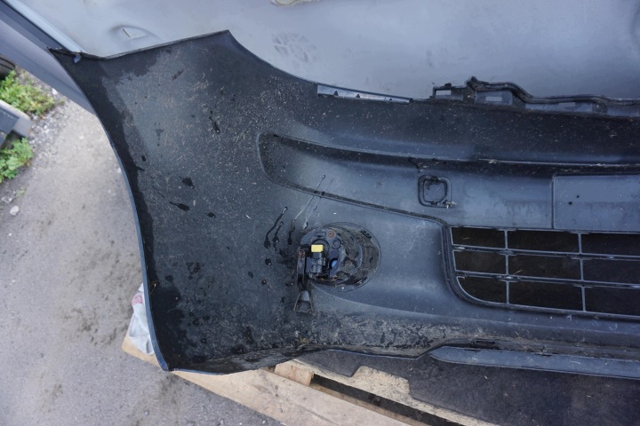 фото №13, Nissan note e11 2007r бампер передний 62022-9u040 противотуманка фара тёмно-синий