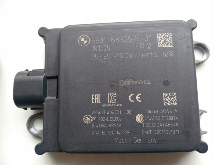 фото №2, Модуль радар датчик bmw g30 g01 6892575-01