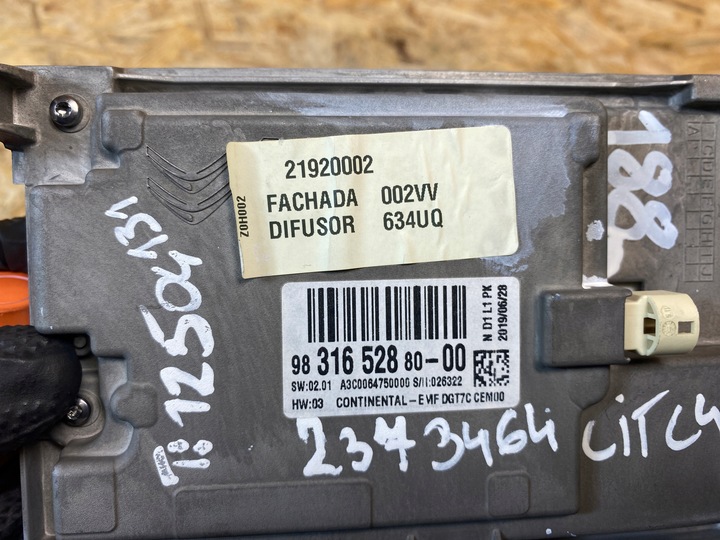 фото №11, Радіо навігація навігація екран дисплей citroen c4 picasso ii 9831652880 14-