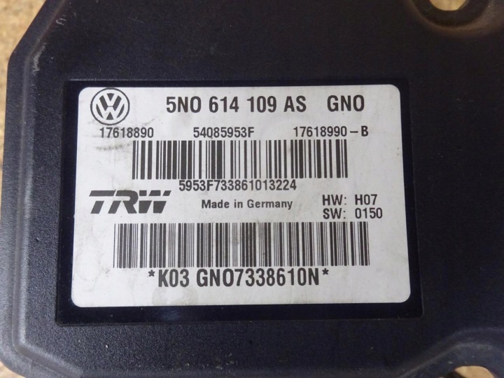 фото №7, Audi q3 8u 11-18 tiguan 5n 07-16 2.0 tdi tfsi блок керування abs esp 5n0614109as