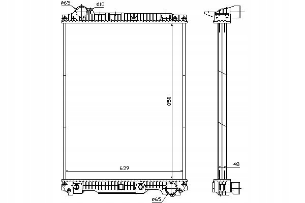 фото №1, Nissens радіаторів двигуна bez рами з радіаторів ol