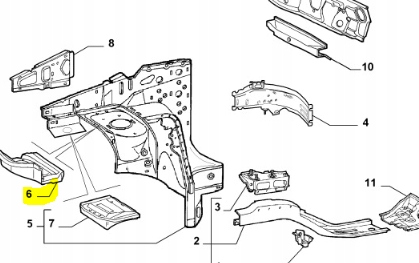 фото №6, Кронштейн кріплення fiat doblo oem номер 46747877