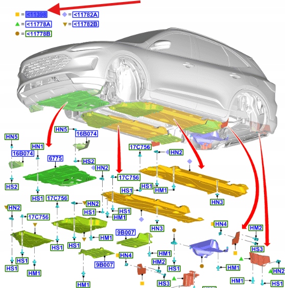 фото №1, Бризковик лівий зад ford kuga mk3 2020- 2478262 _ lj6b-a104c21-cb