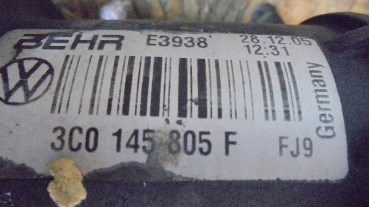 фото №5, Радіаторів радіатор 3c0145805f vw passat b6 1.9tdi