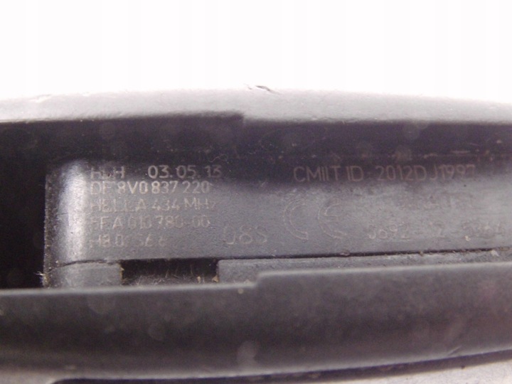 фото №12, Замок запалювання ключ вставка 1k0905851 audi a3 8v оригінал