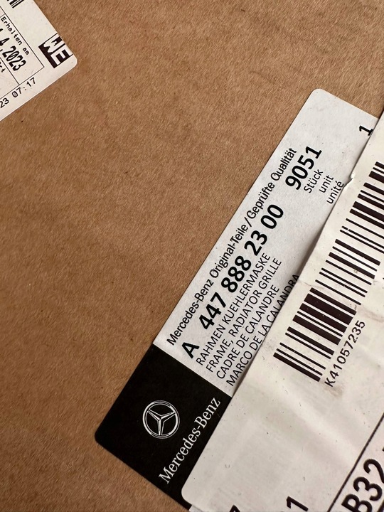 фото №11, Mercedes v-klasa 447 решітка радіатора решітка камера amg w447 447 рестайлінг diamond нова ory