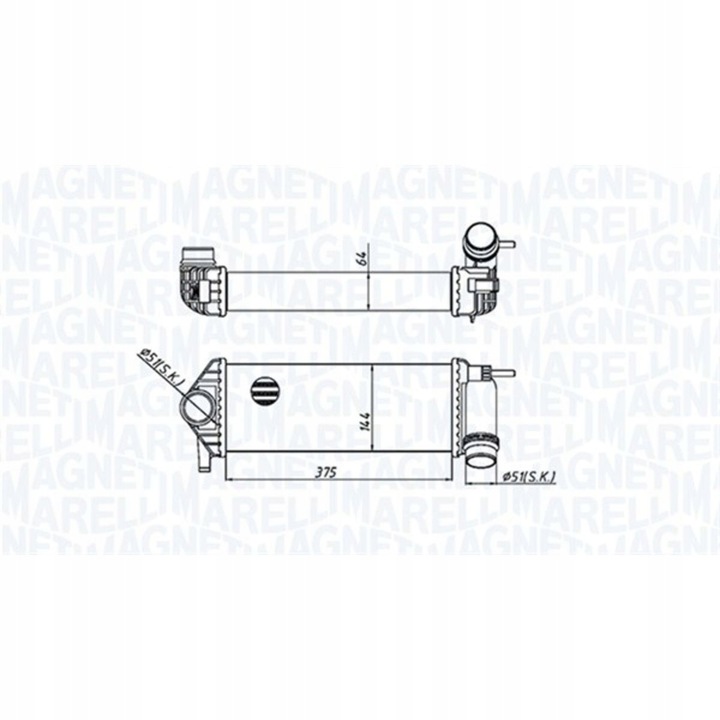 фото №1, Радіаторів повітря магніт marelli 351319205510