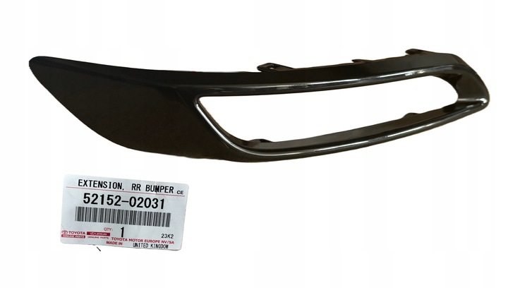 фото №1, Рамка odblasku бампера зад правая оригинальный номер 5215202031 toyota auris