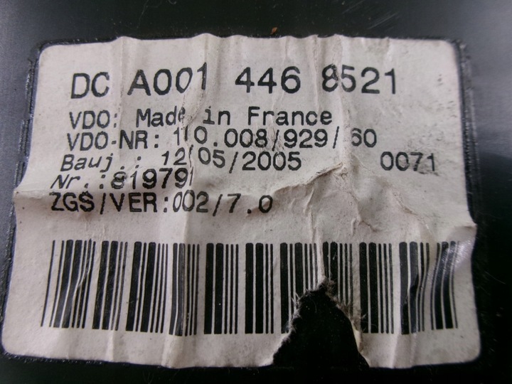 фото №6, Mercedes sprinter 413 2.2cdi автомат спідометр  vdo a0014468521