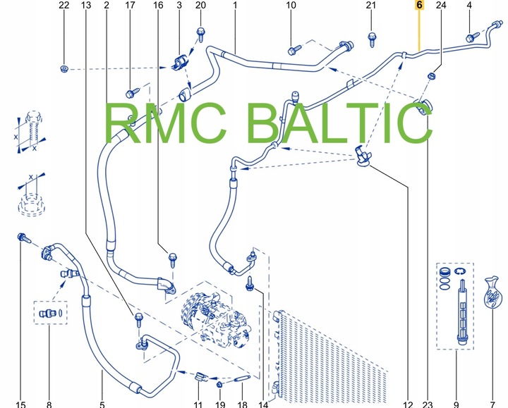 фото №11, Шланг кондиционера renault master iii opel movano ii nissan nv400