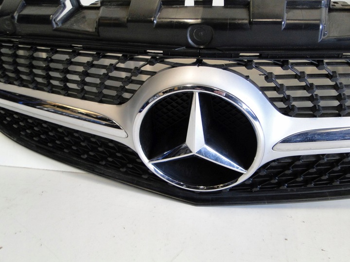 фото №11, Mercedes slc r172 172 решётка радиатора решётка чёрный алмаз рама звезда bez радара