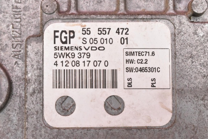 фото №9, Блок управления двигателем (ecu) 55557472 5wk9379 opel astra 3 iii h 1.8 16v 125 km 04-07