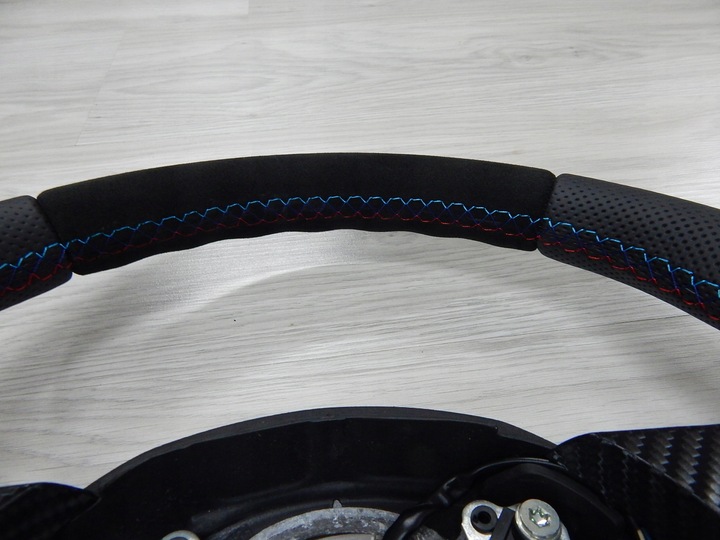 фото №5, Bmw x5 e53 x3 e83 - руль новая кожа sport алькантара 3-385-e53-1-mf