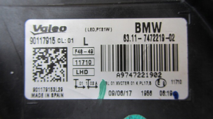 фото №16, Передняя левая лампа bmw x1 f48 led