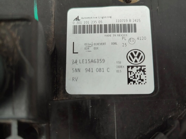 фото №15, Фара лампа лівий перед повний led volkswagen tiguan ii allspace 2019