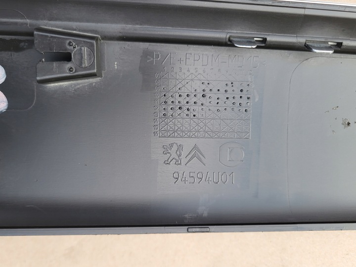 фото №13, Планка з дверь накладка левый перед хром citroen c3 picasso оригинальный номер