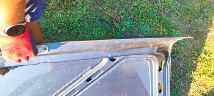 фото №9, Audi 200 c3 2.2 turbo 81r кришка зад багажника комплектна ory без гідропідсилювача корозії