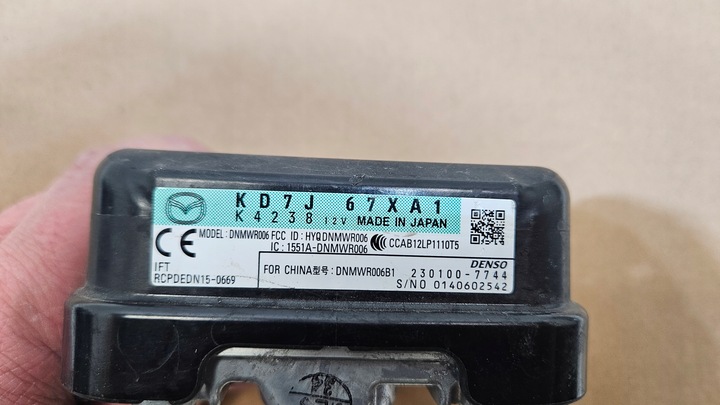 фото №6, Радар датчик дистроник mazda kd7j 67xa1